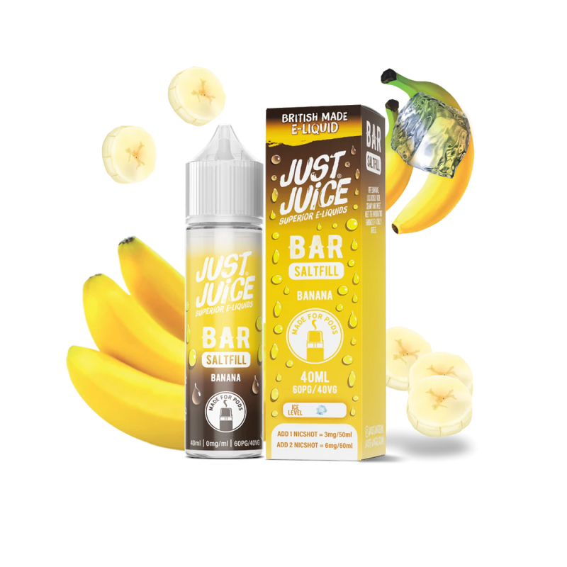 Banana By Just Juice Bar Saltfill 40ml Shortfill