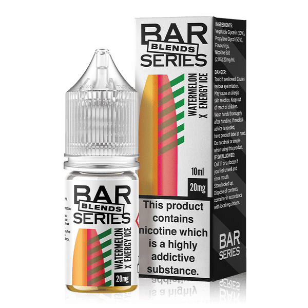 Watermelon x Energy Ice By Major Flavour Bar Series Blends Salt 10ml for your vape at Red Hot Vaping