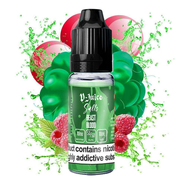 Beast Blood By V-Juice Salt 10ml for your vape at Red Hot Vaping