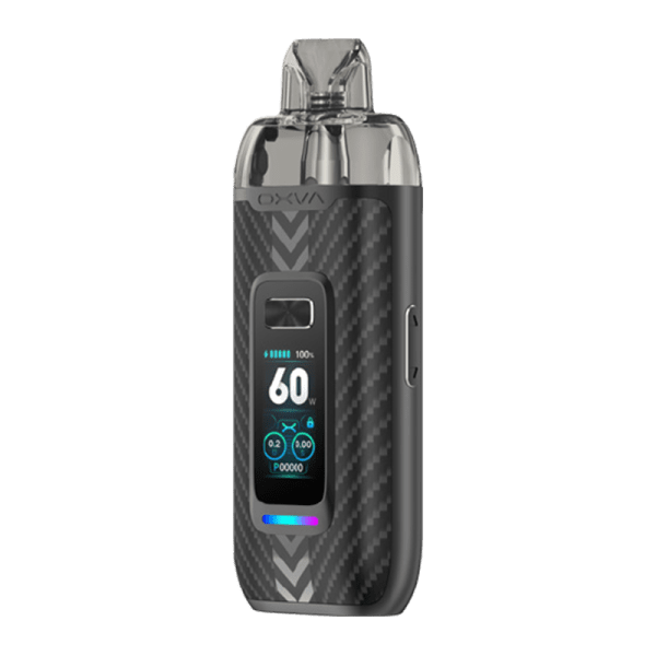 Vprime DTL Pod Kit By Oxva in Black Carbon, for your vape at Red Hot Vaping