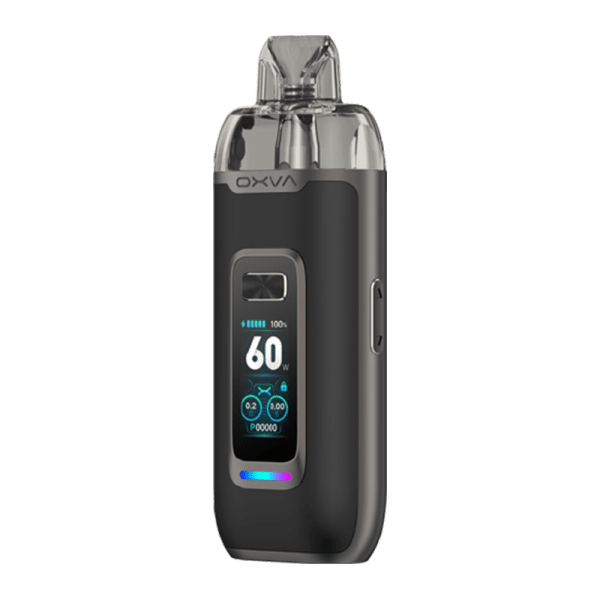 Vprime DTL Pod Kit By Oxva in Black Leather, for your vape at Red Hot Vaping