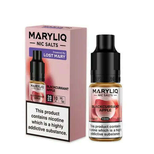 Blackcurrant Apple By Maryliq The Official Lost Mary Nic Salts 10ml for your vape at Red Hot Vaping