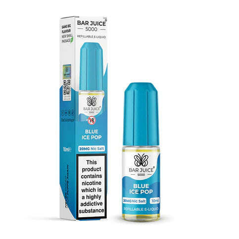 Blue Ice Pop By Bar Juice 5000 10ml for your vape at Red Hot Vaping