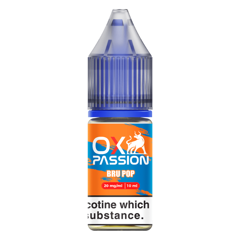 Bru Pop By Ox Passion Salt 10ml for your vape at Red Hot Vaping