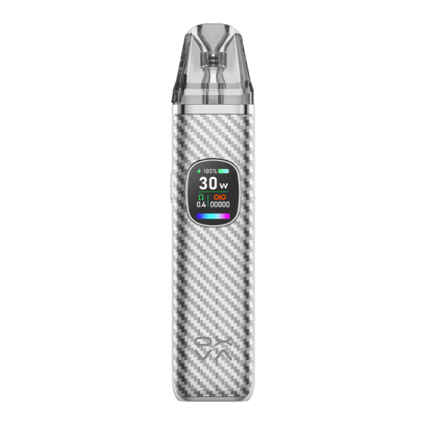 Xlim Pro V2 By Oxva in Silver Carbon, for your vape at Red Hot Vaping