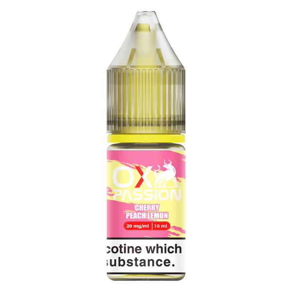 Cherry Peach Lemon By Ox Passion Salt 10ml for your vape at Red Hot Vaping