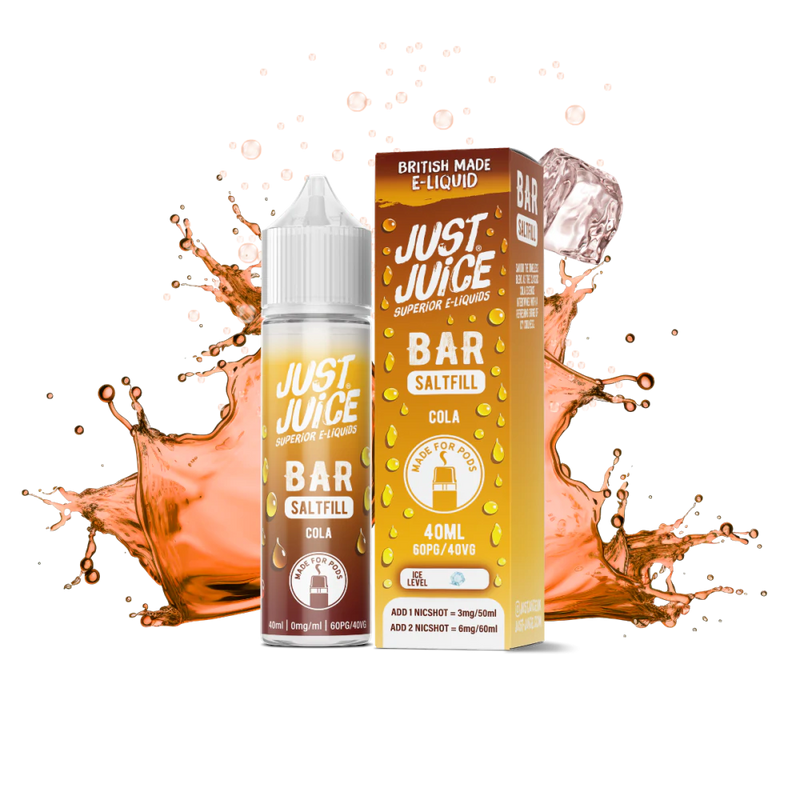 Cola By Just Juice Bar Saltfill 50/50 40ml Original