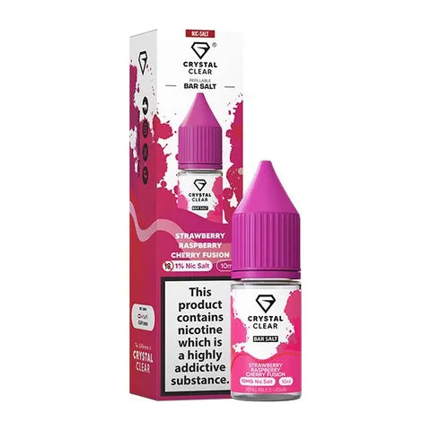 Strawberry Raspberry Cherry Fusion By Crystal Clear Salt 10ml