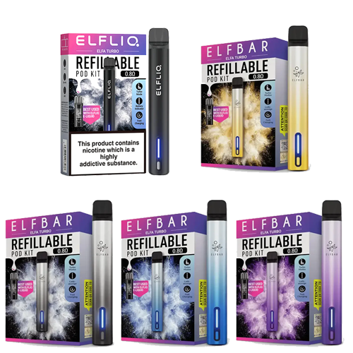 ELFA Turbo Refillable Pod Vape Kit By ElfBar