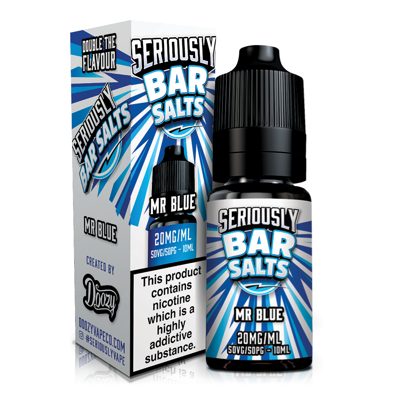 Mr Blue By Seriously Bar Salts 10ml for your vape at Red Hot Vaping