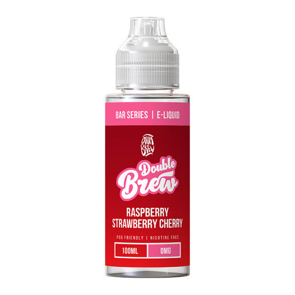 Raspberry Strawberry Cherry 50/50 By Double Brew XL 100ml Shortfill