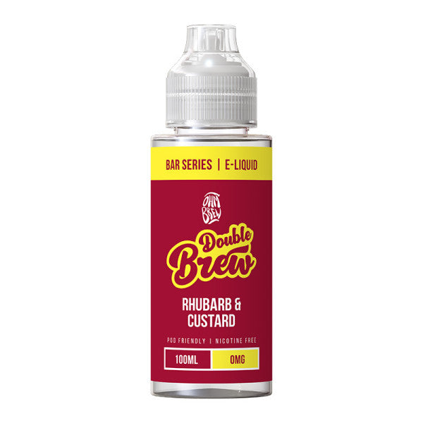 Rhubarb & Custard 50/50 By Double Brew XL 100ml Shortfill