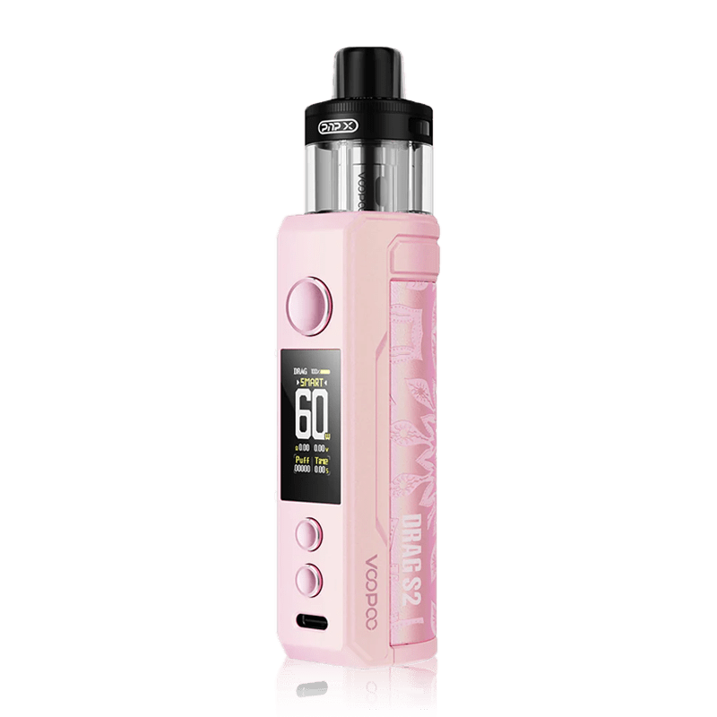 Drag S2 Kit By VooPoo in Glow Pink, for your vape at Red Hot Vaping