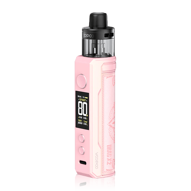 Drag X2 Kit By VooPoo in Glow Pink, for your vape at Red Hot Vaping