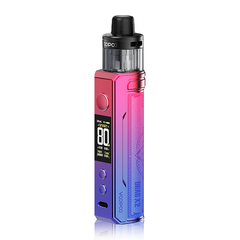Drag X2 Kit By VooPoo in Modern Red, for your vape at Red Hot Vaping