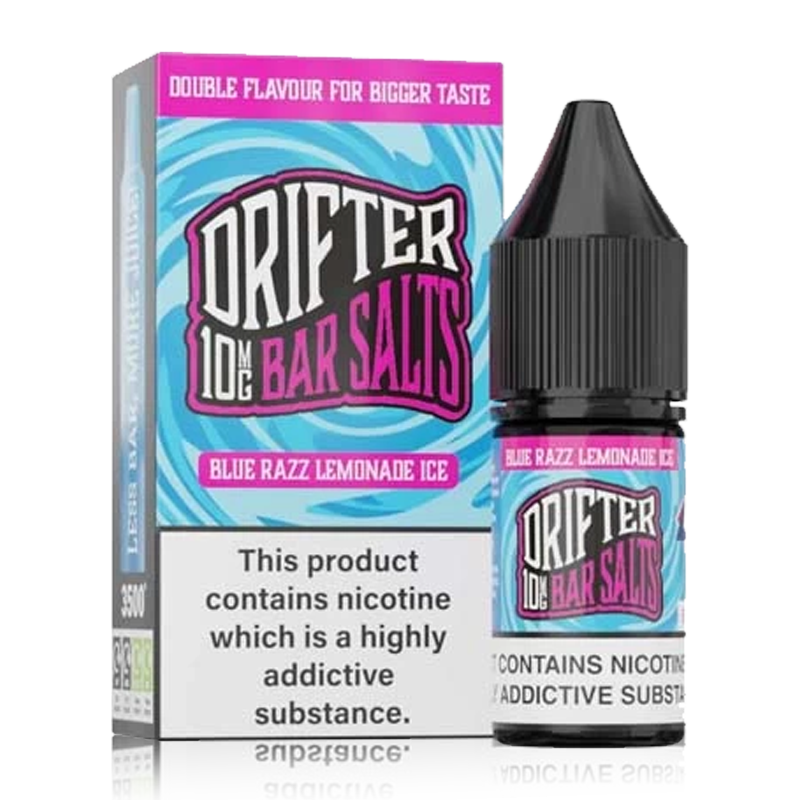 Blue Razz Lemonade Ice By Drifter Nic Salt 10ml for your vape at Red Hot Vaping