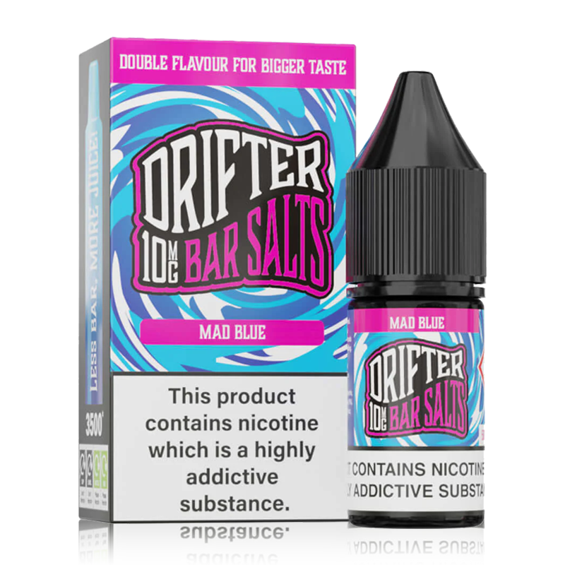 Mad Blue By Drifter Nic Salt 10ml for your vape at Red Hot Vaping