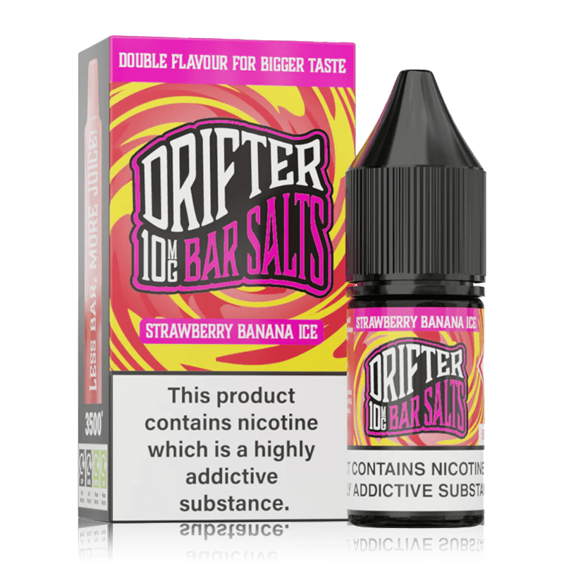 Strawberry Banana Ice By Drifter Nic Salt 10ml for your vape at Red Hot Vaping