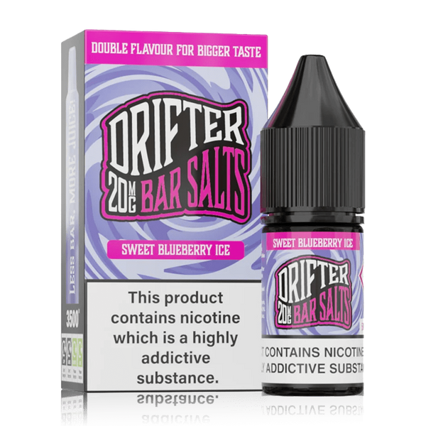 Sweet Blueberry Ice By Drifter Nic Salt 10ml for your vape at Red Hot Vaping