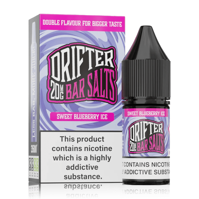 Sweet Blueberry Ice By Drifter Nic Salt 10ml for your vape at Red Hot Vaping