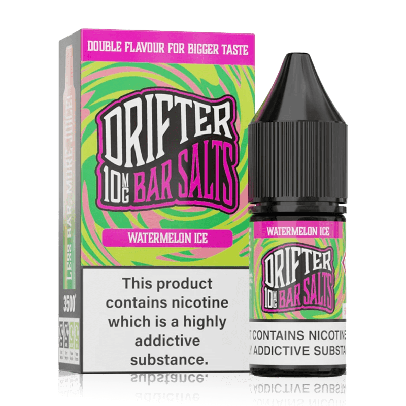 Watermelon Ice By Drifter Nic Salt 10ml for your vape at Red Hot Vaping