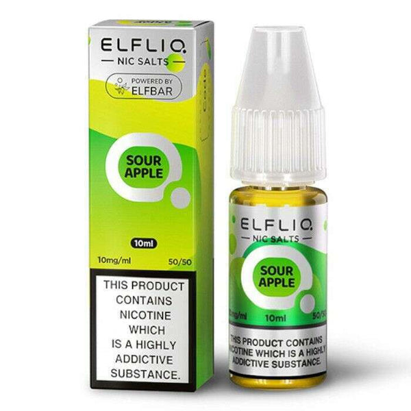 Sour Apple By Elfbar Elfliq Salts 10ml for your vape at Red Hot Vaping