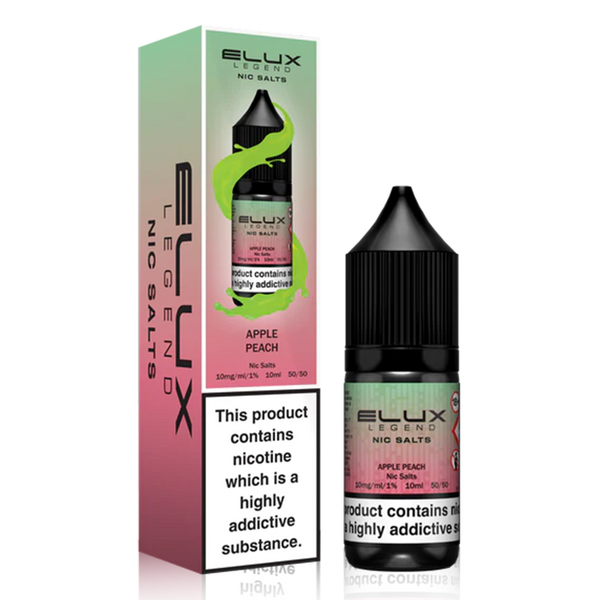 Apple Peach By Elux Legend Nic Salt 10ml for your vape at Red Hot Vaping