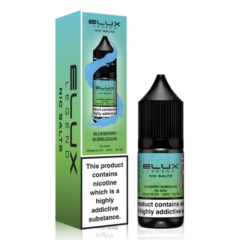 Blueberry Bubblegum By Elux Legend Nic Salt 10ml for your vape at Red Hot Vaping