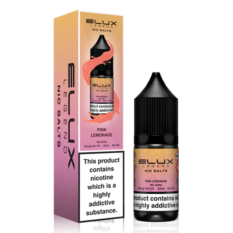 Pink Lemonade By Elux Legend Nic Salt 10ml for your vape at Red Hot Vaping