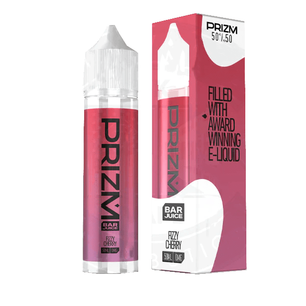 Fizzy Cherry 50/50 By Prizm Bar Juice 50ml Shortfill for your vape at Red Hot Vaping