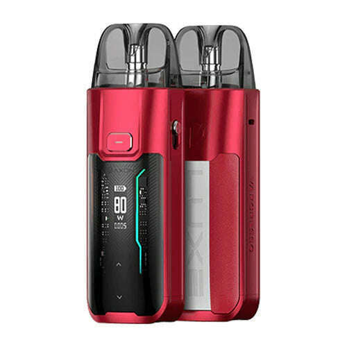 Luxe XR Max Pod Kit (single pod version) By Vaporesso in Flame Red Leather Version, for your vape at Red Hot Vaping