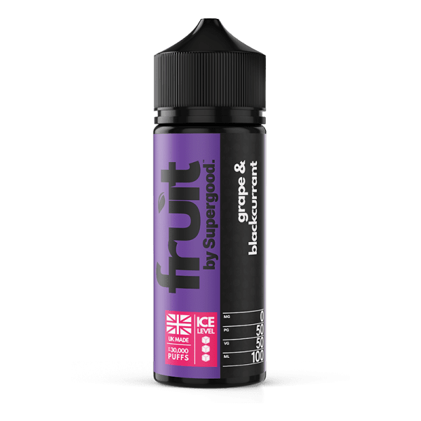 Grape and Blackcurrant 50/50 By Supergood Fruit 100ml Shortfill for your vape at Red Hot Vaping
