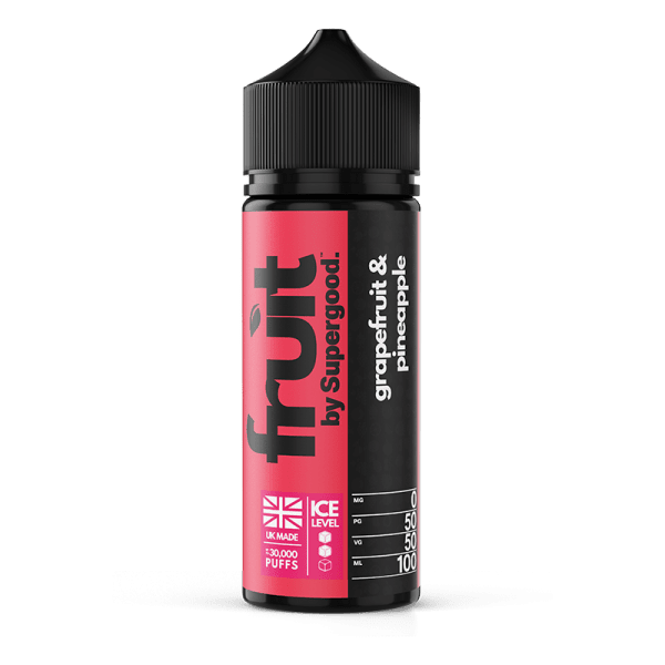 Grapefruit and Pineapple 50/50 By Supergood Fruit 100ml Shortfill for your vape at Red Hot Vaping