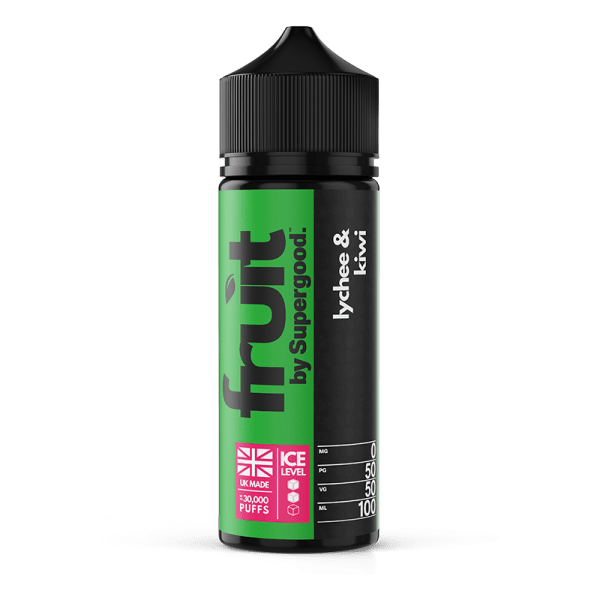 Lychee & Kiwi 50/50 By Supergood Fruit 100ml Shortfill for your vape at Red Hot Vaping