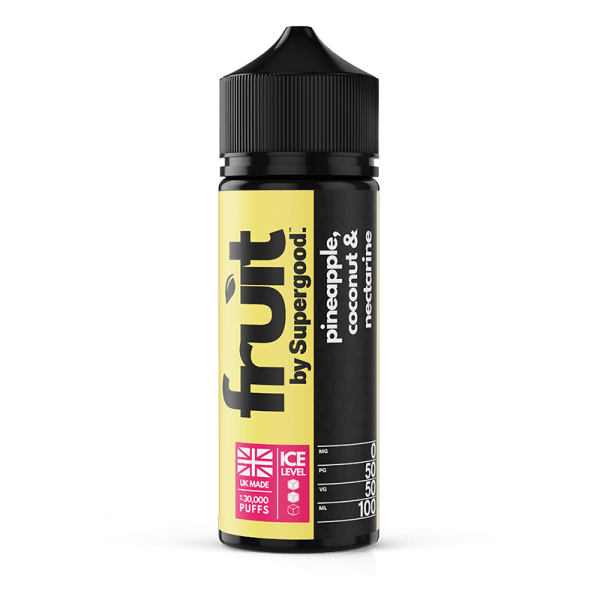 Pineapple Coconut Nectarine 50/50 By Supergood Fruit 100ml Shortfill for your vape at Red Hot Vaping