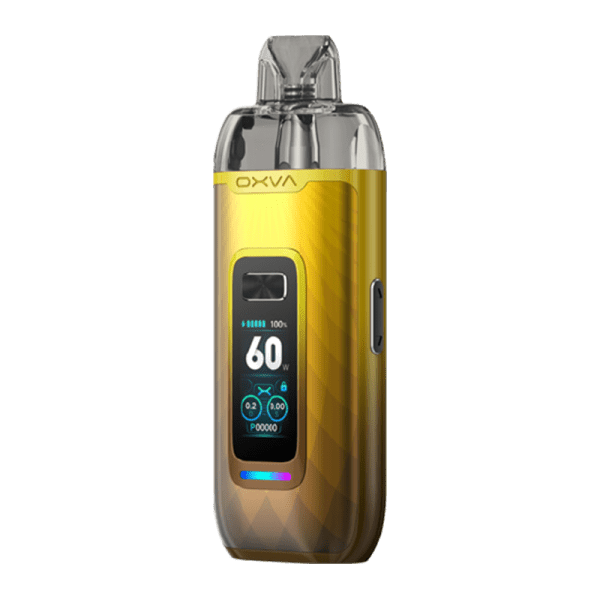 Vprime DTL Pod Kit By Oxva in Glorious Gold, for your vape at Red Hot Vaping