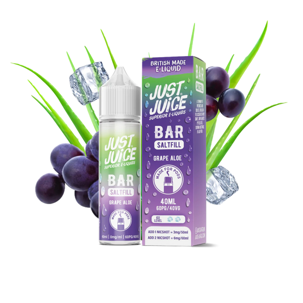 Grape Aloe By Just Juice Bar Saltfill 40ml Shortfill