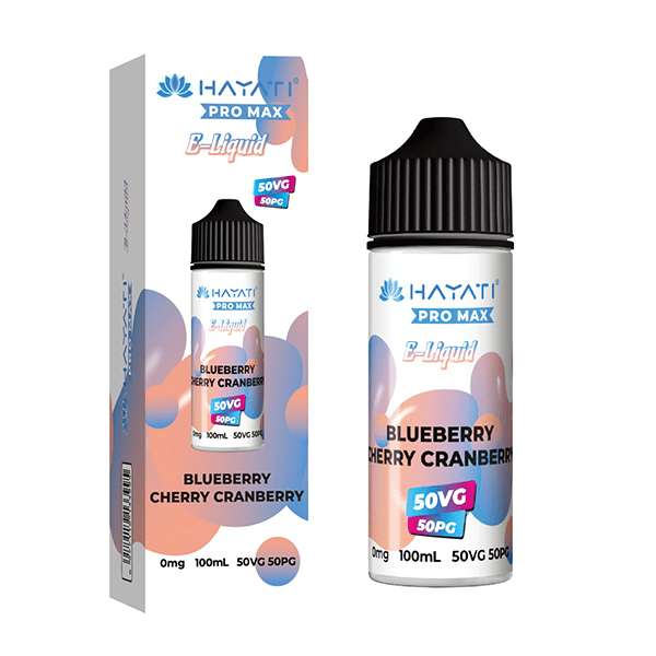 Blueberry Cherry Cranberry 50/50 By Hayati Pro Max Shortfill for your vape at Red Hot Vaping