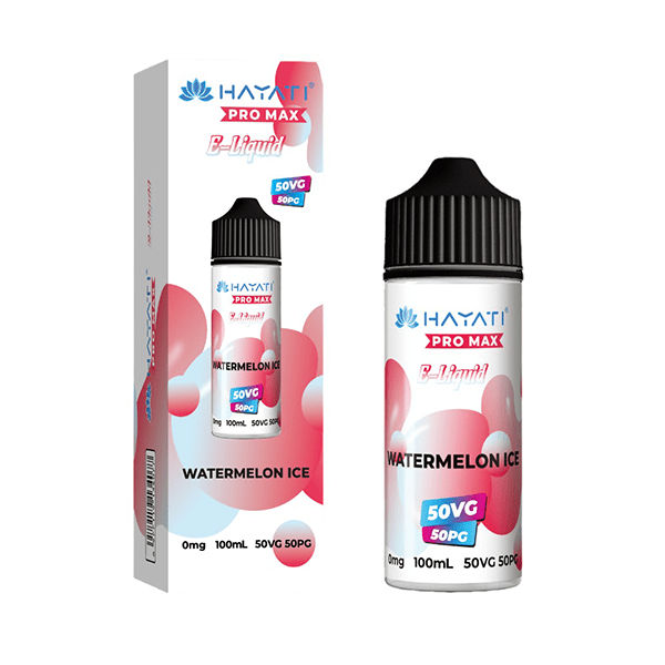 Watermelon Ice 50/50 By Hayati Pro Max Shortfill for your vape at Red Hot Vaping