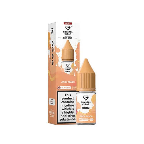 Juicy Peach By Crystal Clear Salt 10ml for your vape at Red Hot Vaping