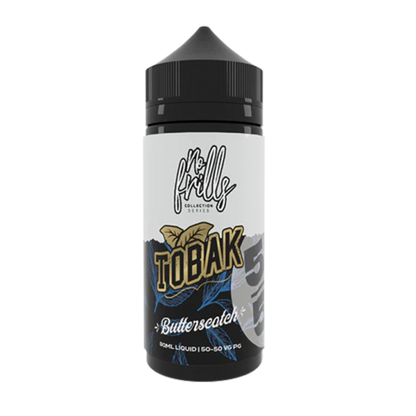 Tobak Butterscotch  50/50 By No Frills 80ml Shortfill