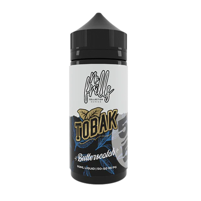 Tobak Butterscotch  50/50 By No Frills 80ml Shortfill