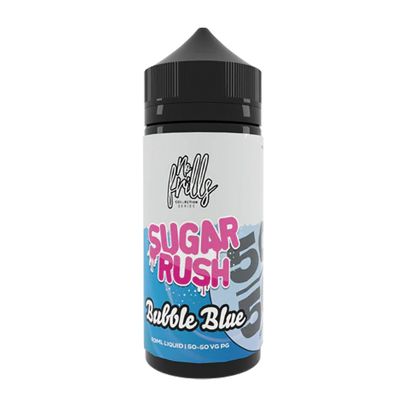 Sugar Rush Bubble Blue 50/50 By No Frills 80ml Shortfill