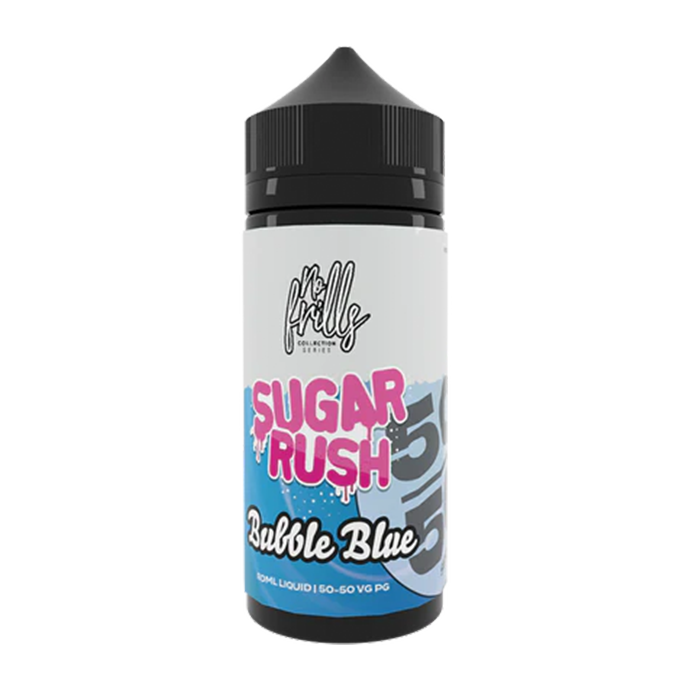 Sugar Rush Bubble Blue 50/50 By No Frills 80ml Shortfill