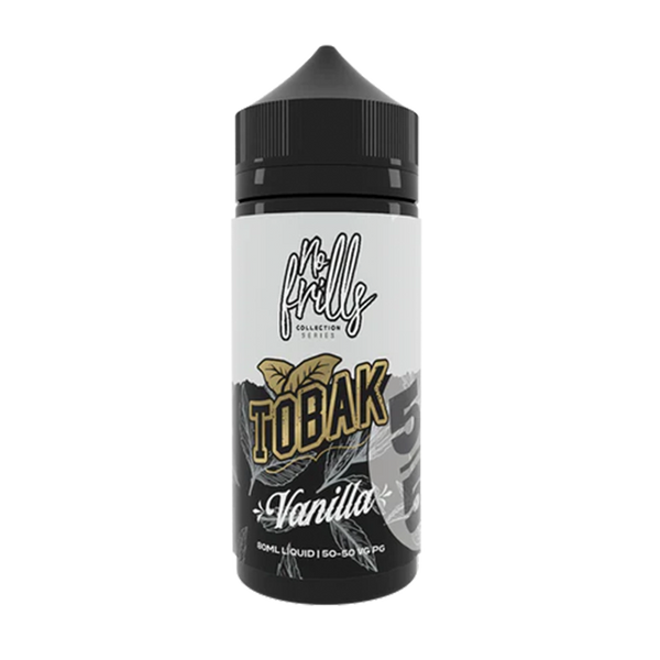 Tobak Vanilla 50/50 By No Frills 80ml Shortfill