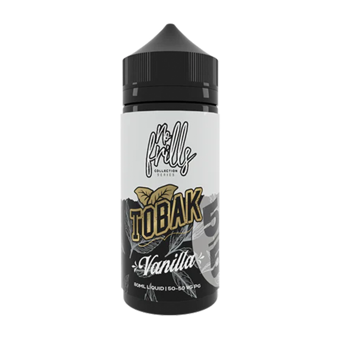 Tobak Vanilla 50/50 By No Frills 80ml Shortfill