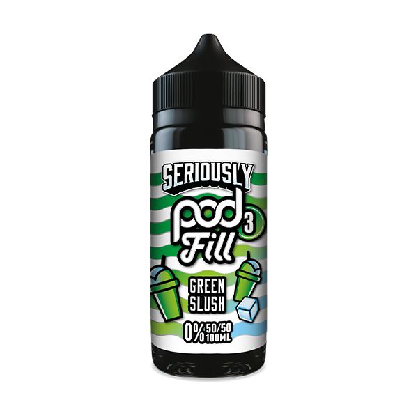 Green Slush 50/50 By Seriously Pod Fill 3 100ml Shortfill