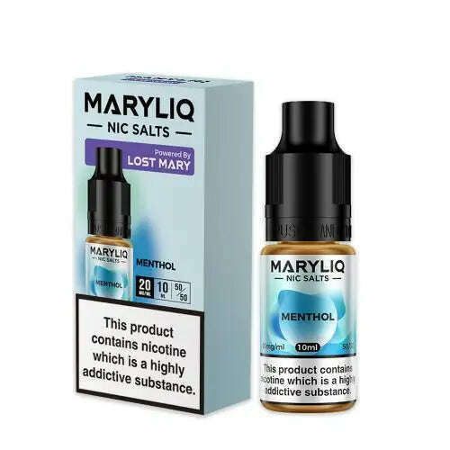 Menthol By Maryliq The Official Lost Mary Nic Salts 10ml for your vape at Red Hot Vaping