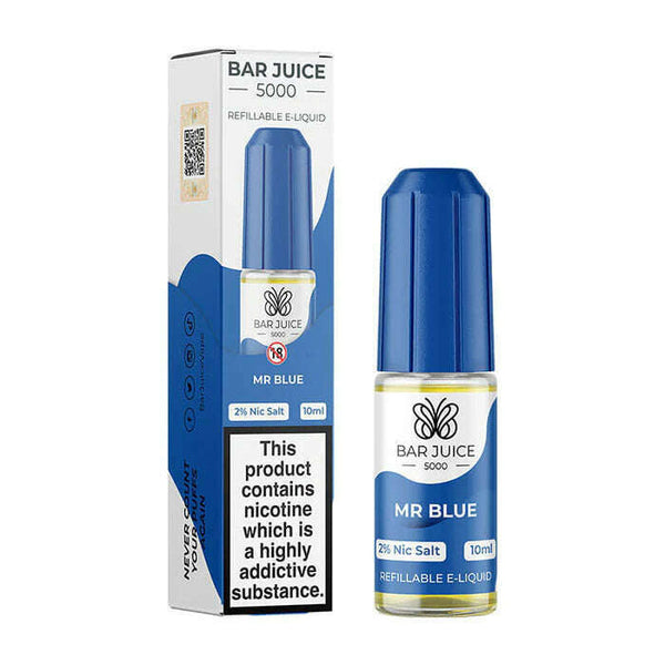 Mr Blue By Bar Juice 5000 10ml for your vape at Red Hot Vaping