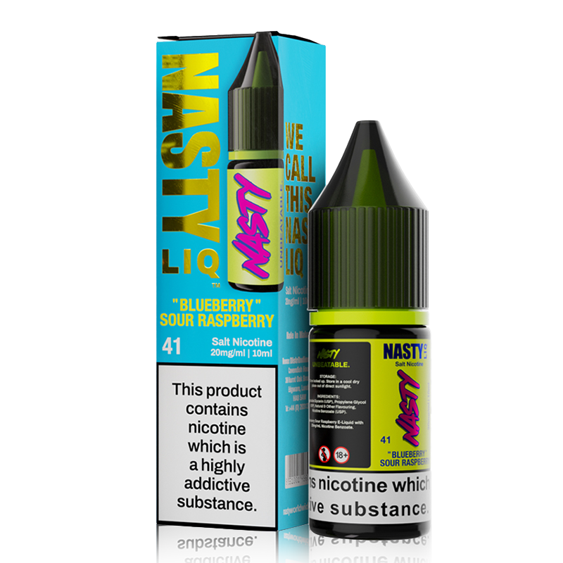 Blueberry Sour Raspberry By Nasty Liq 10ml in 10mg, for your vape at Red Hot Vaping